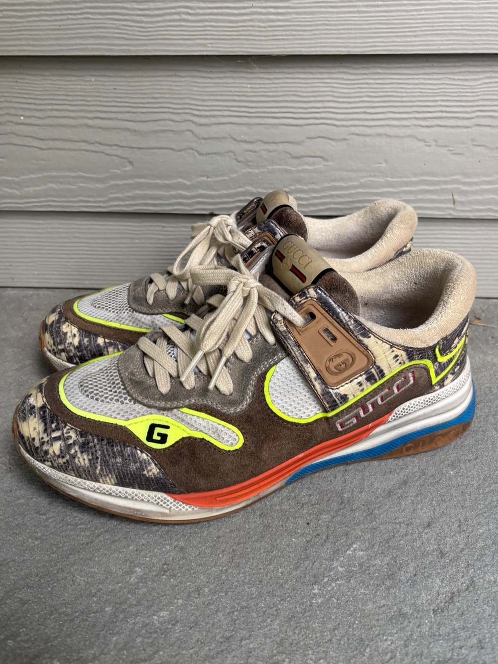Gucci Ultraspace Mixed Media Logo Sneakers